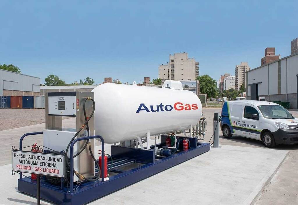 Unidad autónoma de suministro de gas para abastecimiento de GLP.